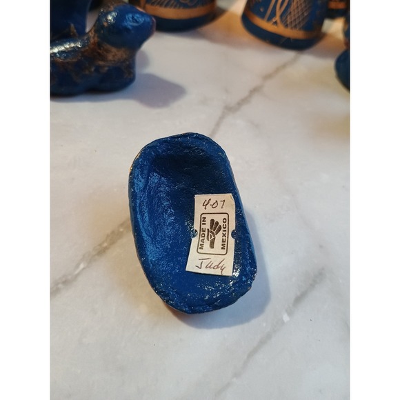 14 Piece Mexican Folk Art Christmas Nativity Set...